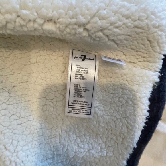 2T Boy Bundel  7 For All Mankind Sherpa Plaid Jacket + DKNY Tan Polo Shirt - Picture 6 of 7